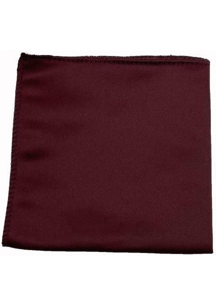 Koyu Bordo Kuşak Papyon Mendil Set