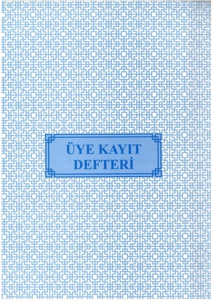 Üye Kayıt Defteri Numaralı 22X32 40 Yaprak