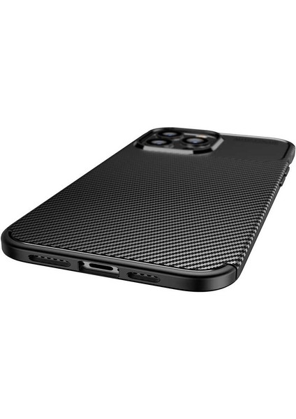 Apple iPhone 14 Pro Max Kılıf Zore Negro Silikon Kapak + Cam Ekran Koruyucu