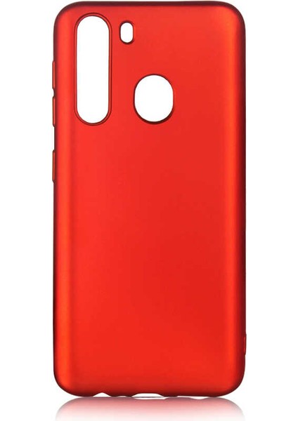 Galaxy A21 Kılıf Silikon Yumuşak Dokulu Premium- Kırmızı