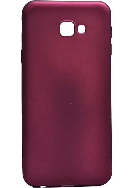 Galaxy J4 Plus Kılıf Silikon Yumuşak Dokulu Premium- Mürdüm