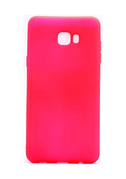 Galaxy C5 Pro Kılıf Silikon Yumuşak Dokulu Premium- Pembe