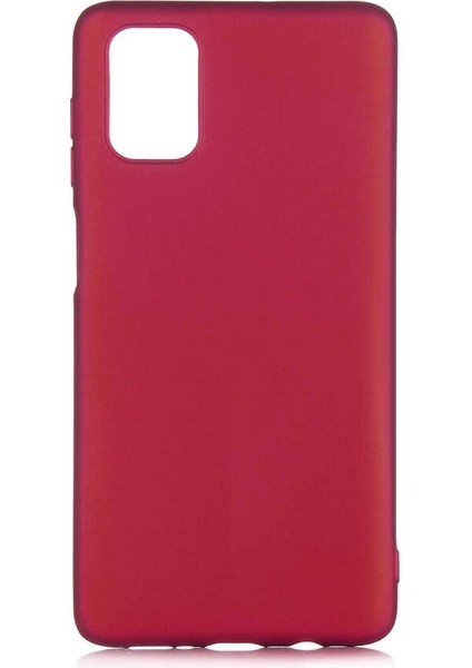 Galaxy M51 Kılıf Silikon Yumuşak Dokulu Premium- Mürdüm