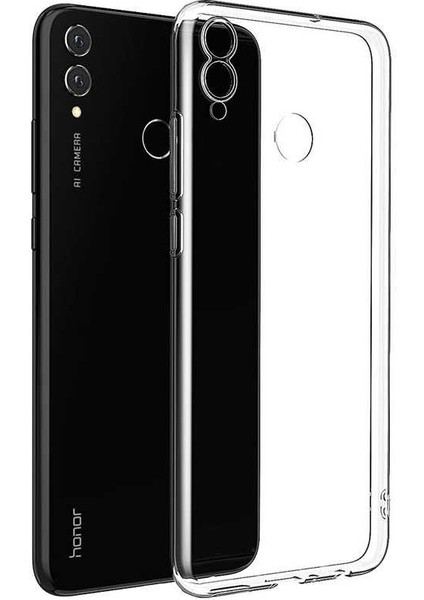 Huawei Honor 8c Kılıf Şeffaf Silikon Lüx