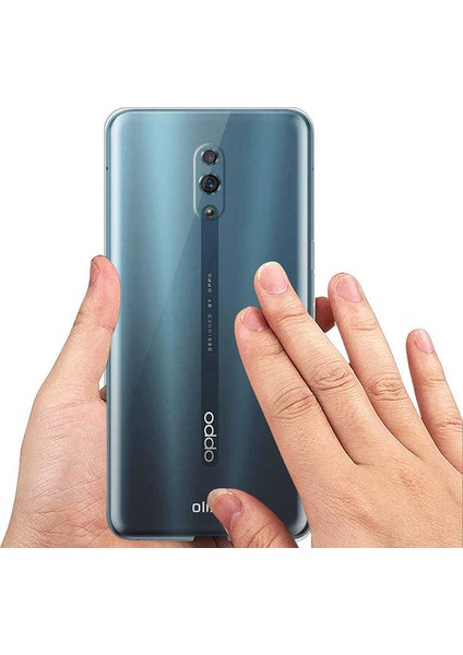 Oppo Reno Kılıf Şeffaf Silikon Lüx