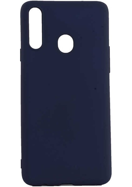 Galaxy A20S Kılıf Silikon Yumuşak Dokulu Premium- Lacivert