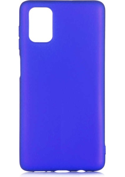 Galaxy M51 Kılıf Silikon Yumuşak Dokulu Premium- Saks Mavi