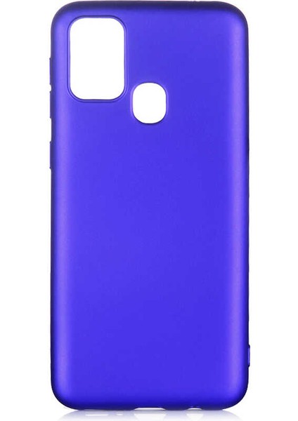 Galaxy M31 Kılıf Silikon Yumuşak Dokulu Premium- Saks Mavi