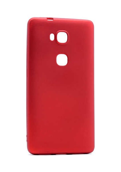 Huawei Gr5 Kılıf Silikon Yumuşak Dokulu Premium- Kırmızı