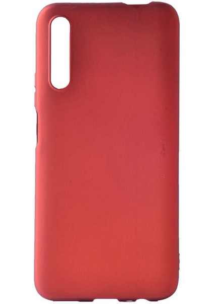 Huawei P Smart Pro 2019 Kılıf Silikon Yumuşak Dokulu Premium- Kırmızı