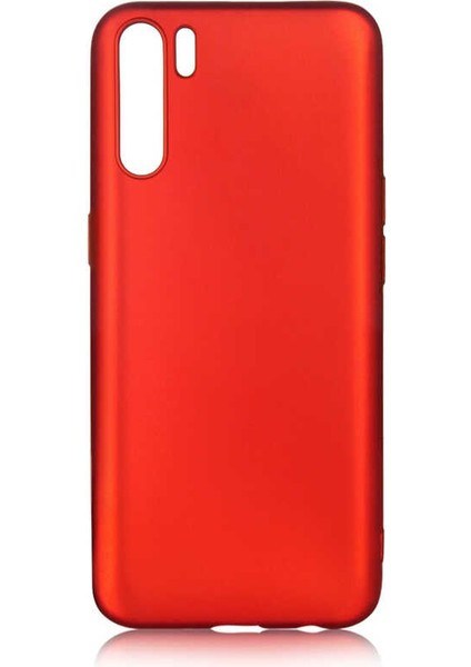 Oppo Reno 3 Kılıf Silikon Yumuşak Dokulu Premium- Kırmızı