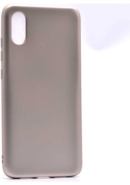 Xiaomi Mi 8 Pro Kılıf Silikon Yumuşak Dokulu Premium- Gold
