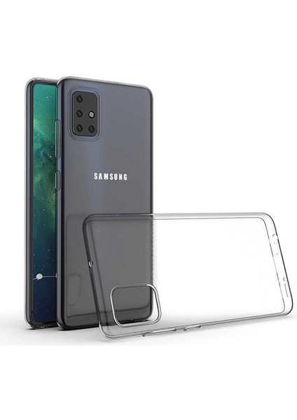 Galaxy A51 Kılıf Şeffaf Silikon Lüx