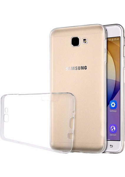 Galaxy J7 Prime Kılıf Şeffaf Silikon Lüx