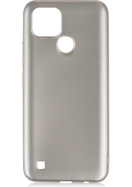Realme C21 Kılıf Silikon Yumuşak Dokulu Premium- Gold