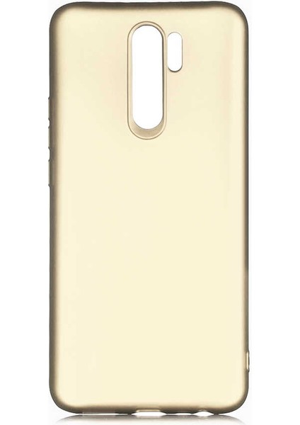 Xiaomi Redmi 9 Kılıf Silikon Yumuşak Dokulu Premium- Gold