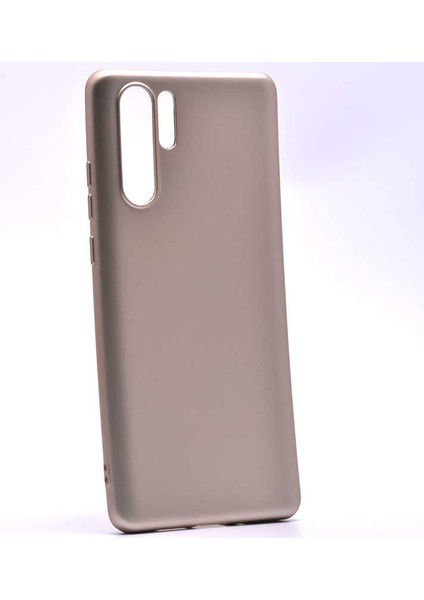 Huawei P30 Pro Kılıf Silikon Yumuşak Dokulu Premium- Gold