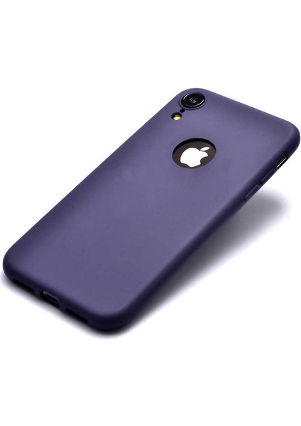 Apple iPhone Xr 6.1 Kılıf Silikon Yumuşak Dokulu Premium- Lacivert