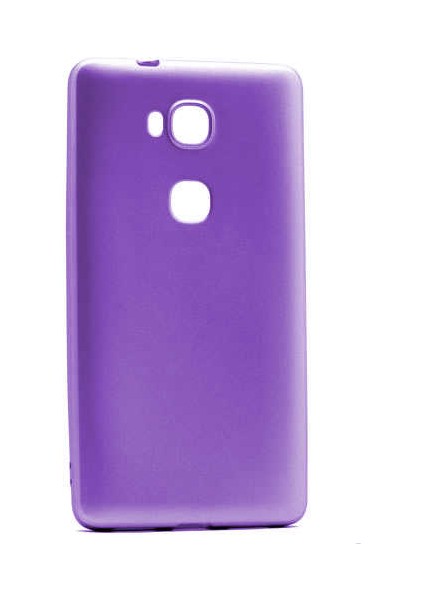 Huawei Gr5 Kılıf Silikon Yumuşak Dokulu Premium- Mor