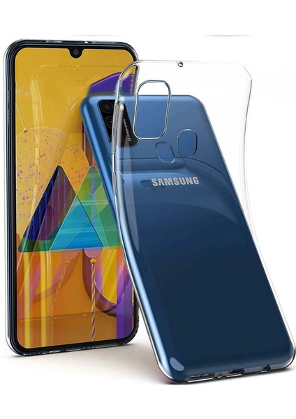 Galaxy M31 Kılıf Şeffaf Silikon Lüx