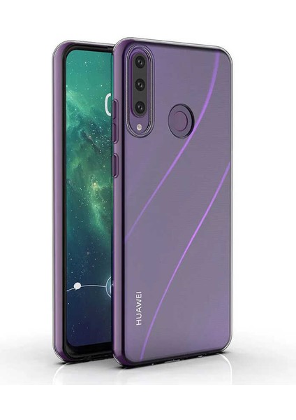 Huawei Y6P Kılıf Şeffaf Silikon Lüx