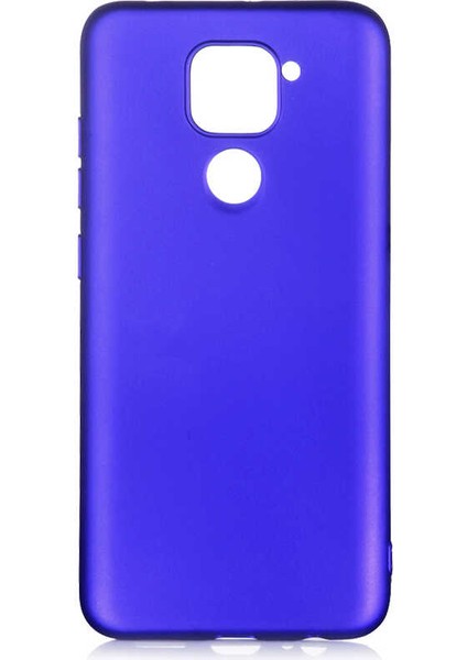 Xiaomi Redmi Note 9 Kılıf Silikon Yumuşak Dokulu Premium- Saks Mavi