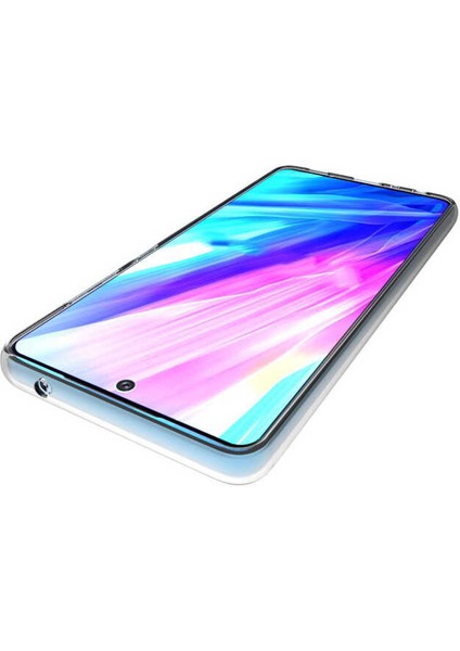 Galaxy A72 Kılıf Şeffaf Silikon Lüx