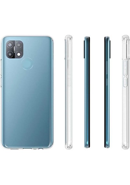 Oppo A15S Kılıf Şeffaf Silikon Lüx