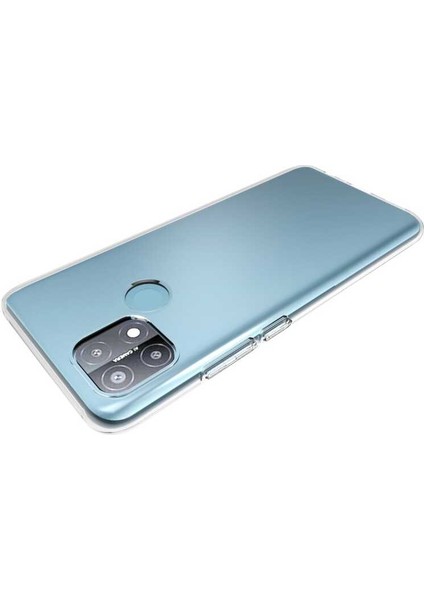 Oppo A15S Kılıf Şeffaf Silikon Lüx