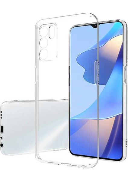 Oppo A16 Kılıf Şeffaf Silikon Lüx