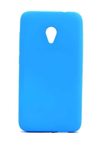 Alcatel U5 Kılıf Silikon Yumuşak Dokulu Premium- Mavi