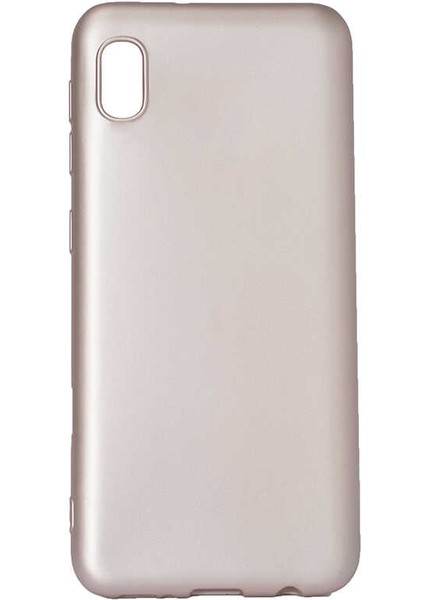 Galaxy A01 Core Kılıf Silikon Yumuşak Dokulu Premium- Rose Gold