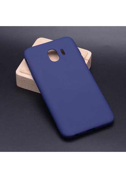 Galaxy J4 Kılıf Silikon Yumuşak Dokulu Premium- Lacivert