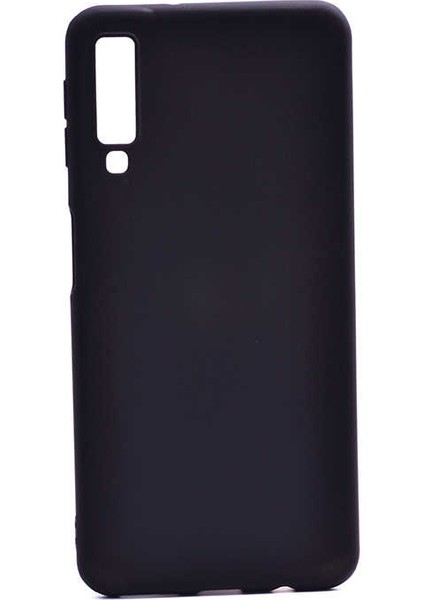 Galaxy A7 2018 Kılıf Silikon Yumuşak Dokulu Premium- Siyah