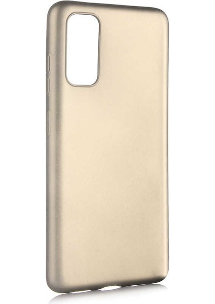Galaxy S20 Kılıf Silikon Yumuşak Dokulu Premium- Gold