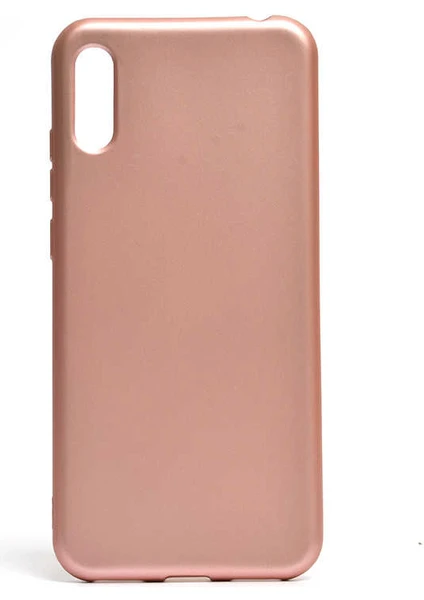 Huawei Y6 2019 Kılıf Silikon Yumuşak Dokulu Premium- Rose Gold