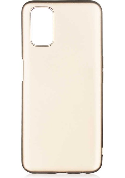 Oppo A92 Kılıf Silikon Yumuşak Dokulu Premium- Gold