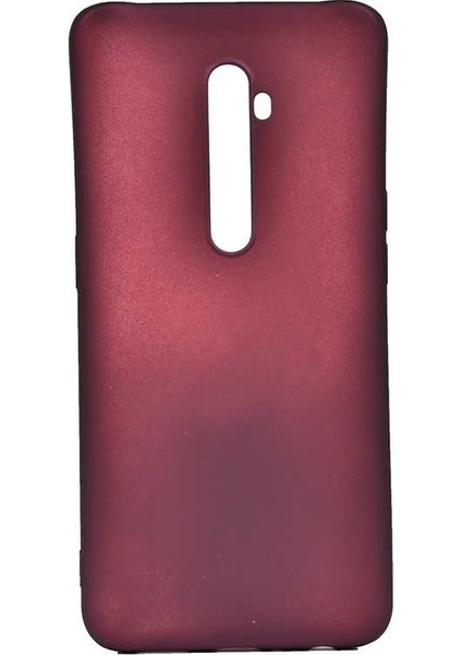 Oppo Reno 2 Kılıf Silikon Yumuşak Dokulu Premium- Mürdüm