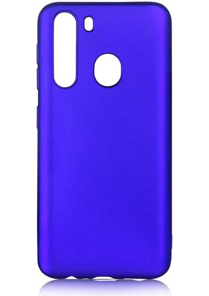 Galaxy A21 Kılıf Silikon Yumuşak Dokulu Premium- Saks Mavi