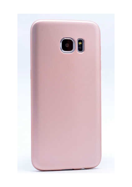 Galaxy S6 Kılıf Silikon Yumuşak Dokulu Premium- Rose Gold