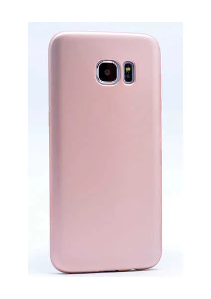 Galaxy S6 Kılıf Silikon Yumuşak Dokulu Premium- Rose Gold