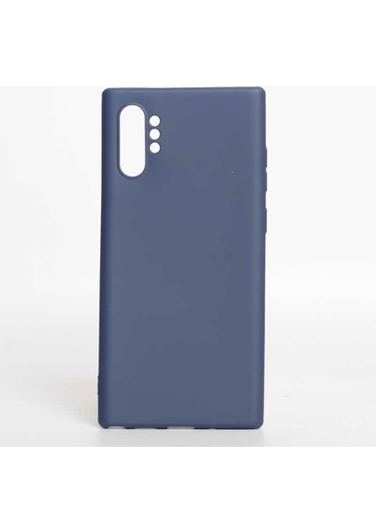 Galaxy Note 10 Plus Kılıf Silikon Yumuşak Dokulu Premium- Lacivert