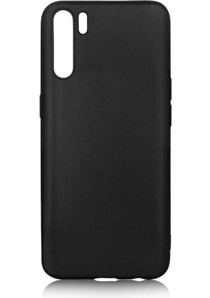 Oppo A91 Kılıf Silikon Yumuşak Dokulu Premium- Siyah
