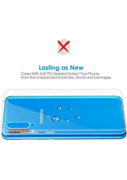 Galaxy A70 Kılıf Şeffaf Silikon Lüx modelleri