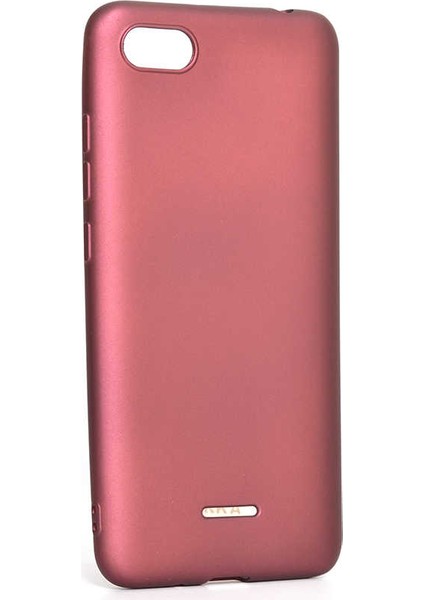 Xiaomi Redmi 6A Kılıf Silikon Yumuşak Dokulu Premium- Mürdüm