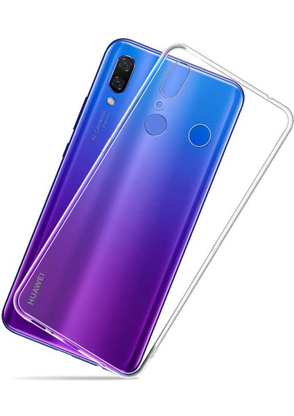 Huawei Y9 2019 Kılıf Şeffaf Silikon Lüx