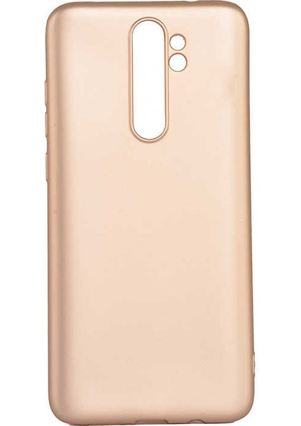Xiaomi Redmi Note 8 Pro Kılıf Silikon Yumuşak Dokulu Premium- Gold