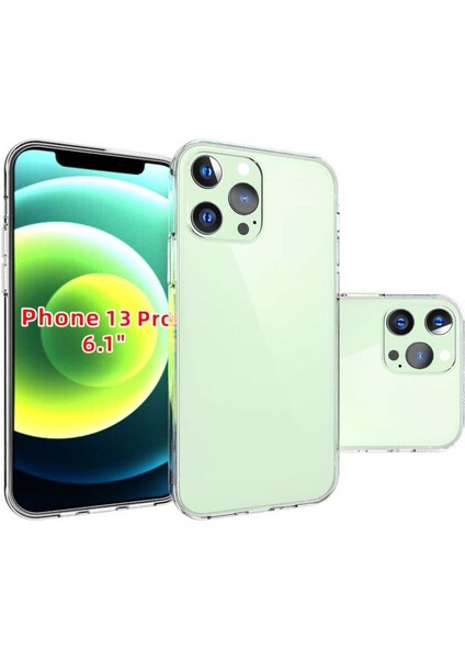 Apple iPhone 13 Pro Kılıf Şeffaf Silikon Lüx