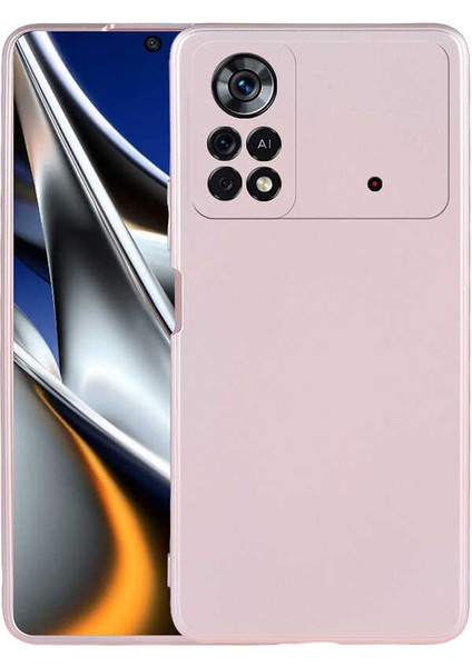 Xiaomi Poco M4 Pro 4g Kılıf Silikon Yumuşak Dokulu Premium- Rose Gold