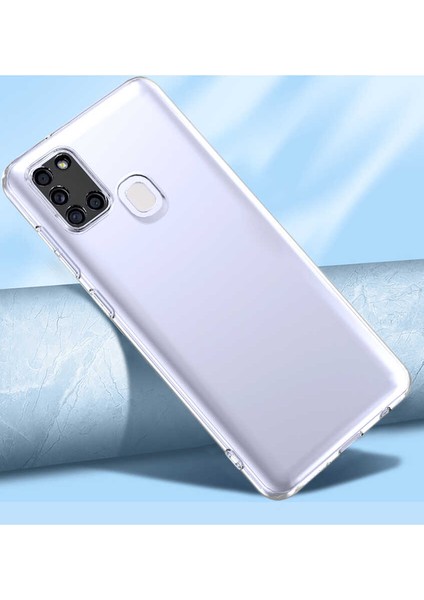 Galaxy A21S Kılıf Kamera Korumalı Süper Silikon Kapak